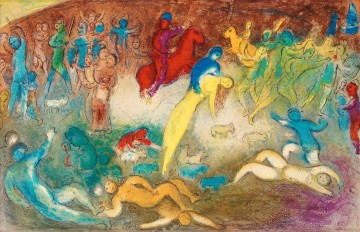  Chagall Pintura Art%C3%ADstica - desnudos en el agua contemporáneo Marc Chagall
